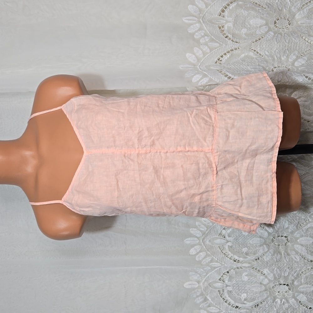 J. Crew Factory Orange Linen Tank Top sz 4